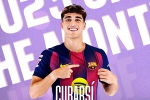 助巴萨三战全胜，西甲官方：库巴西当选联赛4月最佳U23球员