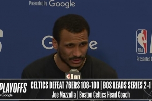 【完整版】马祖拉：我们对VJ的防守很好 双探花的经验帮了球队