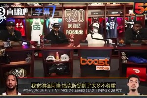 蒂格此前：我认为福克斯受到了太多不尊重，这多少有点影响他发挥